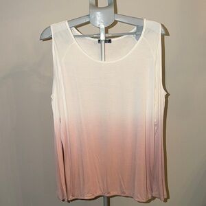VENUS Cold Shoulder Cream and Pink long sleeved Ombre Blouse